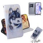 For Huawei P40 Lite 5G Colored Drawing Horizontal Flip Leather Case with Holder & Card Slot & Wallet(White Wolf)