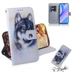 For Huawei P Smart S / Enjoy 10S / Y8P Colored Drawing Horizontal Flip Leather Case with Holder & Card Slot & Wallet(White Wolf)