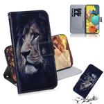 For Samsung Galaxy A51 5G Colored Drawing Horizontal Flip Leather Case with Holder & Card Slot & Wallet(Lion)