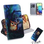 For Samsung Galaxy A71 5G Colored Drawing Horizontal Flip Leather Case with Holder & Card Slot & Wallet(Oil Painting Owl)