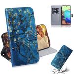 For Samsung Galaxy A71 5G Colored Drawing Horizontal Flip Leather Case with Holder & Card Slot & Wallet(Apricot)