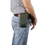 For 6.7 inch and Below Phones Multifunctional Universal Vertical Nylon Fabric Waist Bag Tactical Belt Bag(Green)