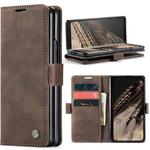 For Google Pixel Fold CaseMe 013 Multifunctional Horizontal Flip Leather Phone Case(Coffee)