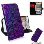 For Nokia 5.3 Solid Color Colorful Magnetic Buckle Horizontal Flip PU Leather Case with Holder & Card Slots & Wallet & Lanyard(Purple)