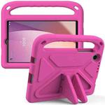 For Lenovo Tab M8 4th / 3th / 2th Gen Handle Portable EVA Shockproof Tablet Case(Rose Red)