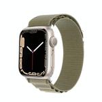 For Apple Watch Series 7 41mm DUX DUCIS GS Series Nylon Loop Watch Band(Olive)