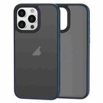 For iPhone 15 Pro Brilliant Series Micro-frosted Anti-fingerprint PC Phone Case(Dark Blue)