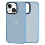 For iPhone 15 Plus Brilliant Series Micro-frosted Anti-fingerprint PC Phone Case(Blue)