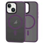 For iPhone 15 Plus Brilliant Series MagSafe Micro-frosted Anti-fingerprint PC Phone Case(Purple)