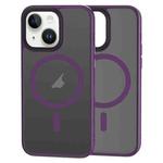 For iPhone 15 Brilliant Series MagSafe Micro-frosted Anti-fingerprint PC Phone Case(Purple)