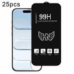 For iPhone Air 25pcs High Aluminum Large Arc Full Screen Tempered Glass Film