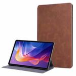 For Xiaomi Redmi Pad 2 Simple Crazy Horse Leather Tablet Case(Brown)