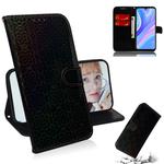 For Huawei P Smart S / Enjoy 10s / Y8p Solid Color Colorful Magnetic Buckle Horizontal Flip PU Leather Case with Holder & Card Slots & Wallet & Lanyard(Black)