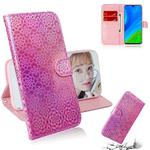 For Huawei P smart 2020 Solid Color Colorful Magnetic Buckle Horizontal Flip PU Leather Case with Holder & Card Slots & Wallet & Lanyard(Pink)