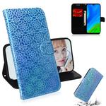 For Huawei P smart 2020 Solid Color Colorful Magnetic Buckle Horizontal Flip PU Leather Case with Holder & Card Slots & Wallet & Lanyard(Sky Blue)
