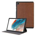 For Samsung Galaxy Tab A8 TPU Flip Tablet Protective Leather Case(Brown)