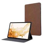 For Samsung Galaxy Tab S9 TPU Flip Tablet Protective Leather Case(Brown)