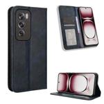 For OPPO Reno12 5G Global Magnetic Buckle Retro Texture Leather Phone Case(Brown)