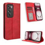 For OPPO Reno12 Pro 5G Global Magnetic Buckle Retro Texture Leather Phone Case(Red)