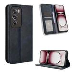 For OPPO Reno12 Pro 5G Global Magnetic Buckle Retro Texture Leather Phone Case(Blue)