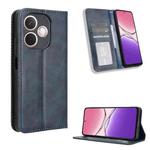 For OPPO A5 Pro Global Magnetic Buckle Retro Texture Leather Phone Case(Blue)