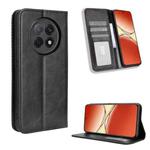 For OPPO F29 Pro 5G Magnetic Buckle Retro Texture Leather Phone Case(Black)