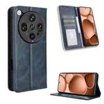 For OPPO Find X8 Ultra 5G Magnetic Buckle Retro Texture Leather Phone Case(Blue)