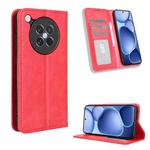 For OPPO Find X8s 5G Magnetic Buckle Retro Texture Leather Phone Case(Red)