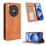 For OPPO Find X8s 5G Magnetic Buckle Retro Texture Leather Phone Case(Brown)