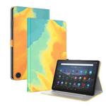 For Amazon Fire Max 11 Watercolor Pattern Flip Leather Tablet Case(Autumn Leaves)