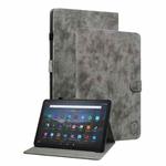 For Amazon Fire Max 11 Tiger Pattern Flip Leather Tablet Case(Grey)