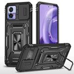 Motorola Edge 30 Neo Armor PC + TPU Camera Shield Phone Case(Black)