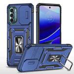 Motorola Moto G Stylus 4G 2022 Armor PC + TPU Camera Shield Phone Case(Navy Blue)