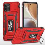 Motorola Moto G32 Armor PC + TPU Camera Shield Phone Case(Red)