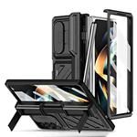 For Samsung Galaxy Z Fold4 TPU + PC Integrated All-inclusive Shockproof Phone Case with Pen(Black)