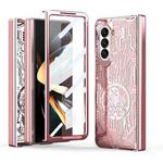 For Samsung Galaxy Z Fold5 Mechanical Legend Integrated Electroplating All-inclusive Phone Case(Rose Gold)