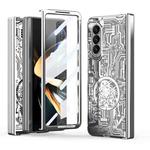 For Samsung Galaxy Z Fold5 Mechanical Legend Integrated Electroplating All-inclusive Phone Case(Silver)