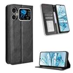 For Cubot A20 Magnetic Buckle Retro Texture Leather Phone Case(Black)