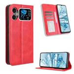 For Cubot A20 Magnetic Buckle Retro Texture Leather Phone Case(Red)