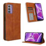 For Nokia C300 4G Magnetic Buckle Retro Texture Leather Phone Case(Brown)