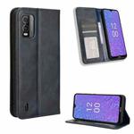 For Nokia C210 Magnetic Buckle Retro Texture Leather Phone Case(Blue)