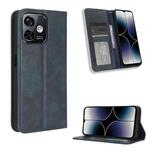 For Ulefone Note 16 Pro Magnetic Buckle Retro Texture Leather Phone Case(Blue)