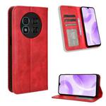 For Ulefone Note 15 Magnetic Buckle Retro Texture Leather Phone Case(Red)