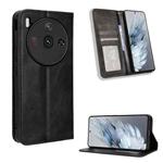 For ZTE nubia Z50S Pro Magnetic Buckle Retro Texture Leather Phone Case(Black)