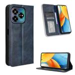 For ZTE Axon 60 Lite / Blade V60 Vita Magnetic Buckle Retro Texture Leather Phone Case(Blue)