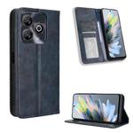 For ZTE Blade A75 4G Magnetic Buckle Retro Texture Leather Phone Case(Blue)