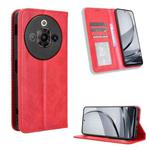 For ZTE nubia Focus Pro 5G Magnetic Buckle Retro Texture Leather Phone Case(Red)
