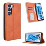 For ZTE nubia S 5G A403ZT Magnetic Buckle Retro Texture Leather Phone Case(Brown)