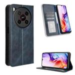 For ZTE Blade V70 Max Magnetic Buckle Retro Texture Leather Phone Case(Blue)
