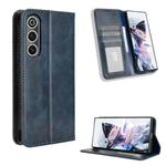 For ZTE nubia Red Magic 10 Air Magnetic Buckle Retro Texture Leather Phone Case(Blue)